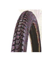 BICYCLE PARTS - TYRE 27 X 1.1/4 BLACK BLOCK TREAD, STANDARD WALL 75 PSI (32 - 630)