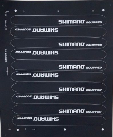 BICYCLE PARTS - CHAIN STAY PROTECTOR - SHIMANO, BLACK (10 PER CARD) 225X25/20