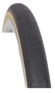 BICYCLE PARTS - TYRE 700 X 23C, SKINWALL(MORE SUPPLE) BLACK WITH GUMWALL, QUALITY VEE RUBBER TYRE (23 - 622)