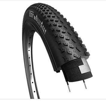 BICYCLE PARTS - TYRE 26 X 2.10 ALL BLACK - WANDA PREMIUM TYRE, THE BILLY GOAT FOR MTB - CROSS COUNTRY, 30 TPI, SUPPLE SIDEWALL, 40 - 60 PSI, 2.8 - 4.1 BAR (54 - 559)