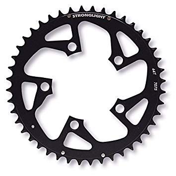 Stronglight 44T 7075 CNC Alloy Chainring For 9 Speed MTB Cycling Bikes - 94mm BCD 5 Hole Black