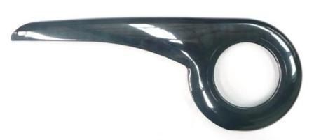 Black Plastic Chainguard For 24 Inch Trikes And Tricycles - Bicycle Chain Cover Protector