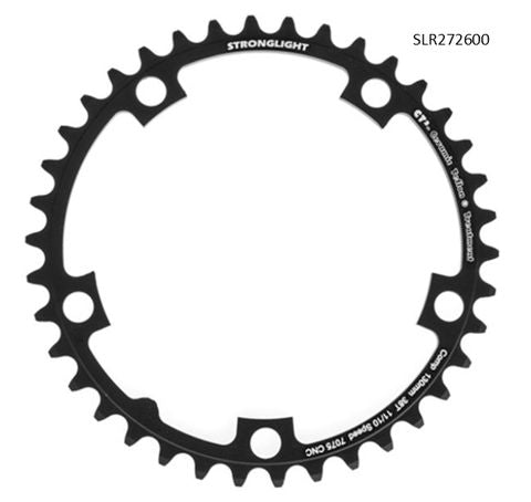 Stronglight 38T 7075 CNC Road Chainring 130mm BCD 5 Hole Black For 10/11 Speed Cycling Parts