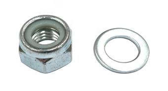 BICYCLE PARTS - NUT NYLOCK 14MM FOR TRIKE REAR AXLE INCLS WASHER