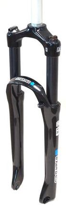 BICYCLE PARTS - SUNTOUR 27.5 SUSPENSION FORK, THREADLESS, X1 - 32 - COIL RL. 100MM. LOCK OUT. COIL SPRING PRELOAD. CROMO STEERER 1 1/8. 9MM DROP - OUTS