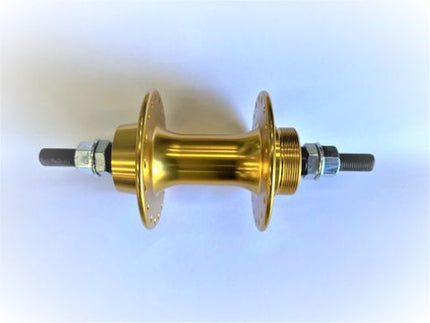 BICYCLE PARTS - HUB REAR BMX ALLOY AXLE 3/8 GOLD 36HOLE 110MM OLD
