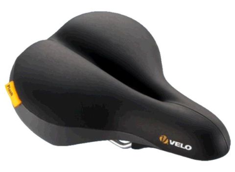 BICYCLE PARTS - SADDLE VELO PLUSH, 272MM X 213MM, PHAT O, DEEP CUSHION COMFORT, UPRIGHT, RELAXED RIDING POSITION, WEIGHT: 663G