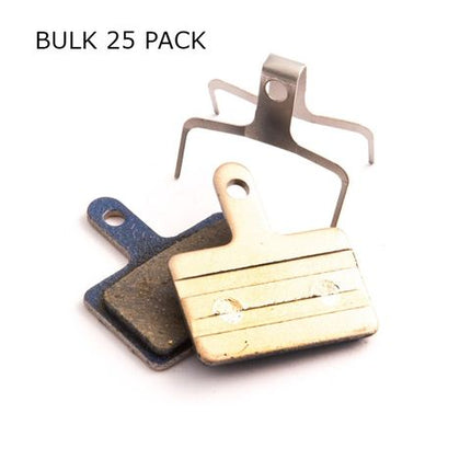 BICYCLE PARTS - BRAKE DISC PADS, PACK 25, ORGANIC, SHIMANO DEORE (BR - M515, M475, M525 M465, M495)TEKTRO AURIGA COMP.DRACOM MOTOAQUILACLARKS S2 HDC