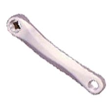 Alloy Silver Crank Arm LH 175mm Diamond Taper Low Profile Cycling Bike Components For Adults