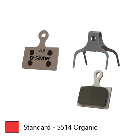 BICYCLE PARTS - BRAKE DISC PADS - ROAD & MTB PREMIUM STANDARD PADS, RED, SHIMANO K TYPE TIAGRA, 105, DURA ACE, ULTEGRA, XTR | TEKTRO HD - R310. - QUALITY SINTER PRODUCT MADE IN SLOVENIA