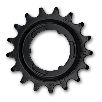 Shimano Bicycle Sprocket 1/2 X 3/32 X 17T Black Cr-moly For E-bikes Quality KMC Product Internal Gear Hubs