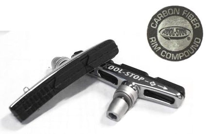 BICYCLE PARTS - BRAKE PAD - KOOL STOP V2 BRAKE HOLDER, CARBON FIBRE RIM COMPOUND - KSVH2CF2