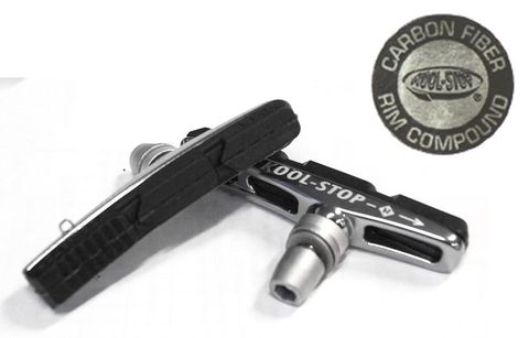 BICYCLE PARTS - BRAKE PAD - KOOL STOP V2 BRAKE HOLDER, CARBON FIBRE RIM COMPOUND - KSVH2CF2