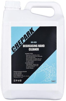 BICYCLE PARTS - CHEPARK DEGREASING HAND CLEANER, 5000ML, A VERY FINE GEL WITH HIGH DEGREASING AND ANTIBACTERIAL PROPERTIES , INCLUDES DISPENSER PUMP