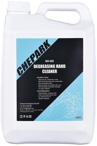 BICYCLE PARTS - CHEPARK DEGREASING HAND CLEANER, 5000ML, A VERY FINE GEL WITH HIGH DEGREASING AND ANTIBACTERIAL PROPERTIES , INCLUDES DISPENSER PUMP