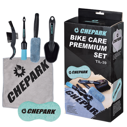 CP59 Chepark Premium Bicycle Brushes Set For Bike Cleaning And Maintenance Tools - Durable Cycling Accessories