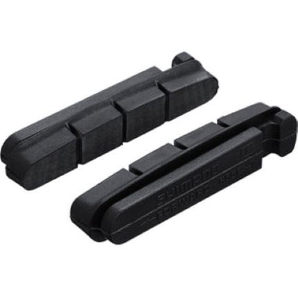 BICYCLE PARTS - BRAKE PADS, SCS, REPLACEMENT PADS FOR CARTRIDGE BRAKE SHOES, SHIMANO COMPATIBLE, 55MM, RUBBER WITH CERAMIC FIBRE MATERIAL(SOLD IN PAIRS) SUPER STOPPING POWER