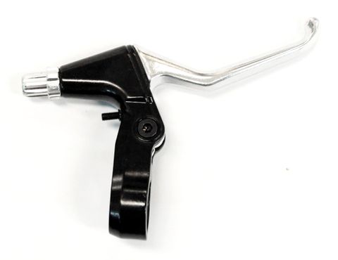BICYCLE PARTS - BRAKE LEVER - V - BRAKE LEVER, ALLOY, SILVER/BLACK (RIGHT HAND ONLY)