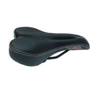 BICYCLE PARTS - SADDLE, LADIES O - ZONE, 155 X 235MM BLACK