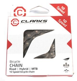 BICYCLE PARTS - CHAIN - 10 SPEED - CLARKS - 136L - BLACK - E - BIKE - W/CONNECT LINK