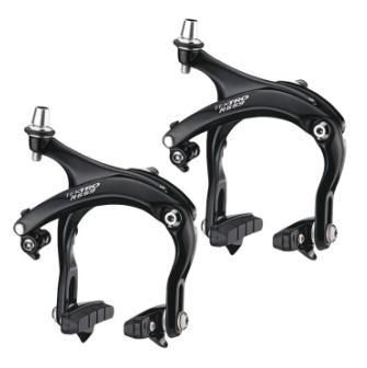 BICYCLE PARTS - TEKTRO CALIPER PAIR R559 ROAD D/PIVOT 55 - 73MM BLACK 'NUTTED'