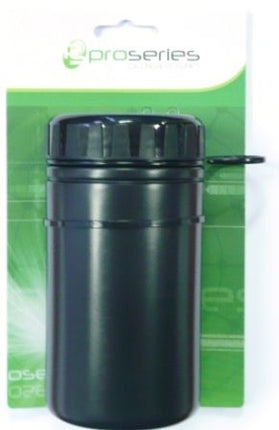 BICYCLE PARTS - TOOL BOTTLE/CAN - WITH OPTIONAL CARRY RING, BLACK, MEDIUM SIZE
