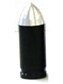 BICYCLE PARTS - BULLET CAP BLACK, A/V