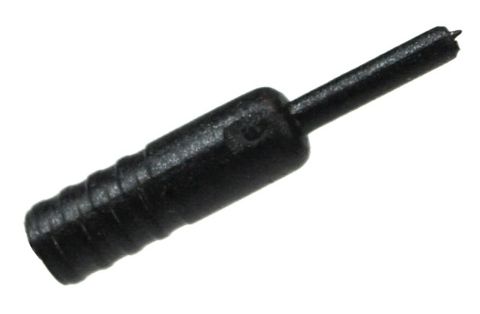 BICYCLE PARTS - OUTER CASING END FERRULE, PLASTIC, FOR DIA.4MM, BLACK.