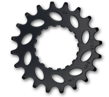 KMC Front Drive Sprocket For Bosch Gen2 E-bike, CR-MOLY, 1/2" X 11/128" X 20T, Black, Direct Mount Chainring Cycling Gear