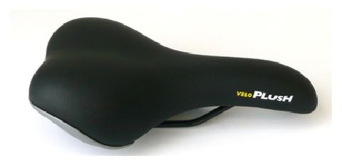 BICYCLE PARTS - SADDLE, BLACK VINYL TOP, DOUBLE DENSITY FOAM, 270MM X 160MM