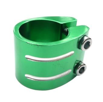 BICYCLE PARTS - CLAMP 31.8MM ANOD GREEN ALLOY