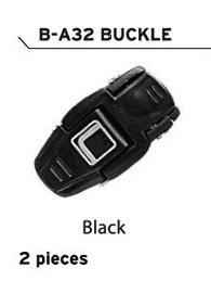 Cycling Shoe Buckles - Replacement Parts For Cycling Shoes, Durable Black Plastic Buckles, Pack Of 2, Secure Fit For Outdoor Activities