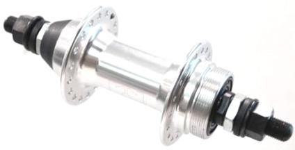 BICYCLE PARTS - HUB REAR, SCREW ON NUTTED ALLOY 28H (O.L.D.: 110MM.)