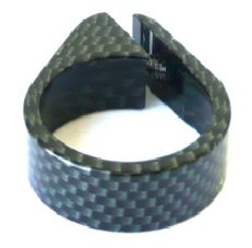 BICYCLE PARTS - SEAT POST CLAMP, CARBON LOOK FOR CARBON SEAT POST, DIA. 31.8MM