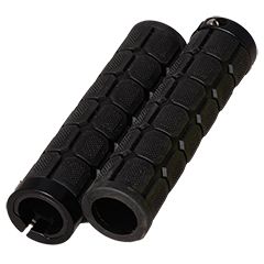 BICYCLE PARTS - GRIPS - LOCK ON FAT GRIPS, LARGER DIAMETER ( OD: APROX 33MM) FOR INCREASE COMFORT & BIGGER HANDS, HANDLEBAR END PLUS INCL, BLACK - OXFORD PRODUCT