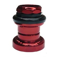 BICYCLE PARTS - HEADSET THREADED, 28.6 X 34 X 30MM, SEALED BEARINGS, RED