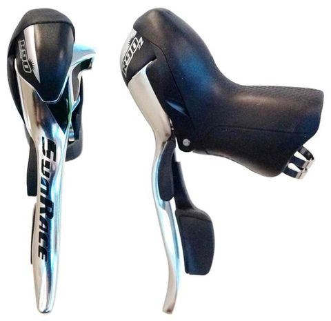 BICYCLE PARTS - STI SHIFTER & BRAKE LEVER COMBO, INDEXED RH9 - LH2 BLACK (LEFT - HAND 2 - SPD)