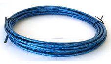 BICYCLE PARTS - GEAR CASING - HOLOGRAPHIC LEX OUTER CASING, 4MM X 7.6 METRES, BLUE