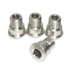 Shimano Crankset Chainring Bolts 4 Arms Steel Silver FC-9000 6800 5800 For Road Bikes 4 Piece Set Durable Replacement Part