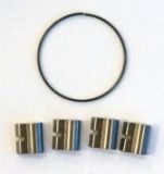 BICYCLE PARTS - PAWLS FOR CASSETTE BODY, MTB, NOVATEC (SPRING ID BEFORE FITTING = 24MM)