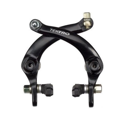 BICYCLE PARTS - BRAKE - TEKTRO FRONT U BRAKE, BLACK , DIMENSION: 30 - 47MM, COIL SPRING, WITH 55MM PADS 985.13, BARREL