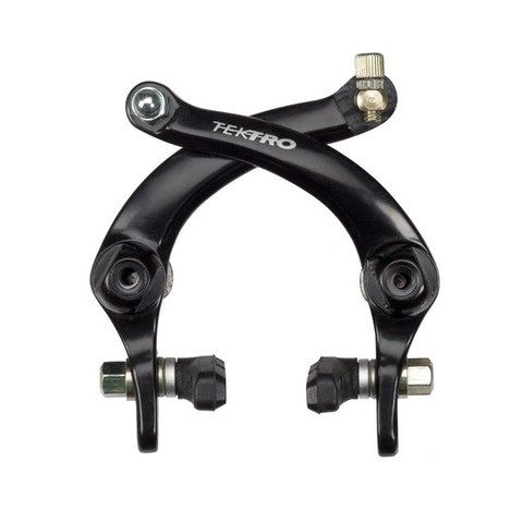 BICYCLE PARTS - BRAKE - TEKTRO FRONT U BRAKE, BLACK , DIMENSION: 30 - 47MM, COIL SPRING, WITH 55MM PADS 985.13, BARREL