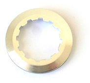 BICYCLE PARTS - LOCKRING - HUB LOCK RING, 11T, ALLOY, SILVER