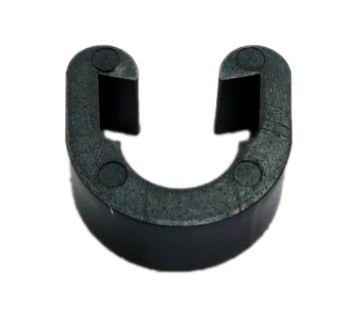 BICYCLE PARTS - HOUSING GUIDE - C - CLIP, PLASTIC, BLACK (BOTTLE 25)