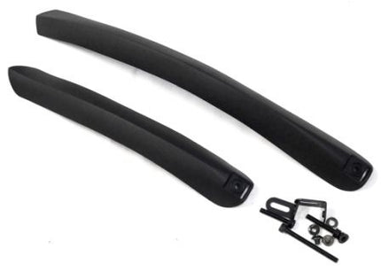 BICYCLE PARTS - MUDGUARD SET 27 - 700C, FRONT & REAR, BLACK, P.P, CLIP ON TYPE