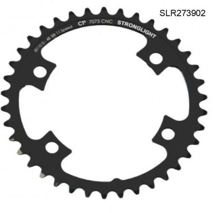 Stronglight 38T CNC 7075 Aluminum Black Road Crankset Chainring For Shimano Di2 11 Speed 110mm BCD 4 Bolt Hole High Performance Cycling