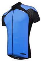 BICYCLE PARTS - BLUE KIDS JERSEY - FUNKIER FIRENZE SHORT SLEEVE JERSEY, FULL ZIP, BLUE, SIZE 14