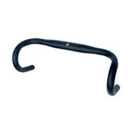 BICYCLE PARTS - HANDLEBAR 31.8MM, 38CM WIDE, 125MM DROP, 6061 ALLOY, BLACK