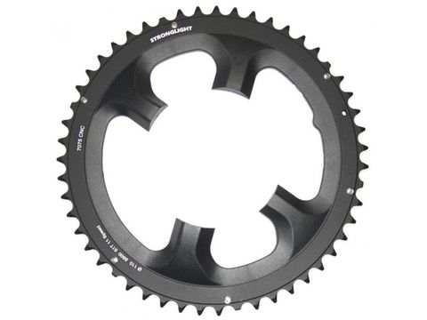 BICYCLE PARTS - CHAINRING - ROAD STRONGLIGHT , 50T, 7075 CNC BLACK SHIMANO 5800 - 110MM BCD, 4 ARMS FOR 11 SPD 273955