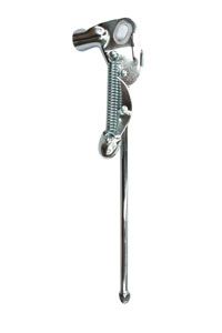 BICYCLE PARTS - KICKSTAND - 27 - REAR AXLE MOUNT - STEEL - CP SILVER